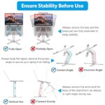 OMOTON LA10 360° Rotating Laptop Stand Riser for Desk - Image 4