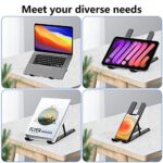 Tonmom Laptop Stand for Desk, Adjustable Laptop Riser, Black - Image 4