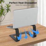 Tonmom Laptop Stand for Desk, Aluminum Laptop Riser Holder - Image 6