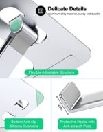 RIWUCT Foldable Aluminum Alloy Laptop Stand for Desk - Image 6