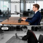 WALI Laptop Desk Mount for 17 inch Notebook, Adjustable Single Monitor Arm with - Image 6