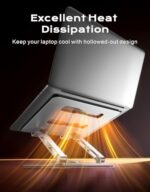 RIWUCT 360° Rotatable Laptop Stand for Desk Adjustable Height - Image 5
