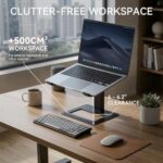 SOUNDANCE Adjustable Laptop Stand, Ergonomic Aluminum Riser for 10-17.3” - Image 6