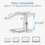 BoYata Laptop Stand, Ergonomic Aluminum Height Adjustable Computer Stand Laptop - Image 5