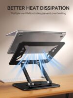 tounee Laptop Stand for Desk, Adjustable Computer Stand Holder with 360° - Image 6