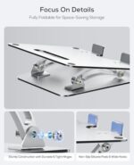 Nulaxy Ergonomic Adjustable Laptop Stand for Desk - Image 6