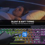 MARVO Large Print Backlit Keyboard, WK712 Wired Computer Keyboards with 7 Colors - Image 6