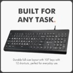 X9 Large Print Backlit Computer Keyboard - Easy to See Big Letters - Lighted USB - Image 6