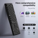 Redragon Wireless Keyboard, 2.4G Full-Sized Ergonomic Wireless Computer Keyboard - Image 6