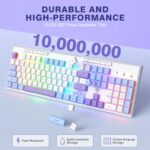 RisoPhy Wireless Gaming Keyboard, Tri-Mode BT5.0/2.4GHz/USB-C - Image 5