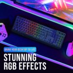 KLIM Chroma Wireless Keyboard – RGB Backlit Gaming, Rechargeable Battery - Image 6
