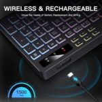 Soueto Wireless Keyboard with 7-Color RGB Backlit - Image 6