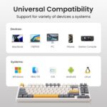 Kisnt KN85 Wireless Mechanical Keyboard, 75% Layout, Bluetooth/2.4GHz/USB-C - Image 6