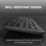 Fade-Proof Letter Wired Keyboard USB Office Keyboard,Not Fade Letter - Image 6