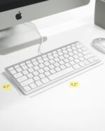 Macally USB C Wired Keyboard for Mac (USB C + USB A) – Compatible Keyboard for - Image 4