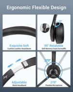JIAMQISHI Wireless Headset with Mic for Work - Image 6