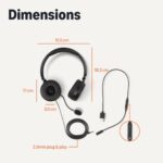 Amazon Basics On Ear Wired Computer Headset with Adjustable Microphone - Image 6