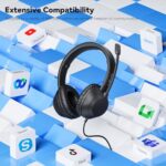 LEVN Headset with Mic, USB Headset with Microphone for PC - Image 6