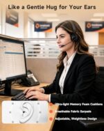 AOC Wireless Headset with Microphone for Work - Image 6
