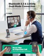 Wireless Headset with Mic for Work,Bluetooth Headset for Calls & Meetings - Image 6