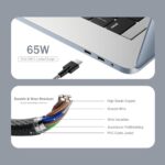New Slim 65W USB C Laptop Charger Replacement for HP Laptop Charger Elitebook - Image 7