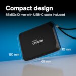 Crucial X9 2TB Portable SSD, Up to 1050MB/s, USB 3.2 USB-C - Image 6