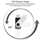 2 Pack 64GB USB Flash Drive USB 2.0 Thumb Drives Jump Drive Fold Storage Memory - Image 6