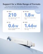 MFi Certified 256GB Flash Drive for iPhone Photo Stick Thumb Drive - Image 6