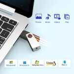 RAOYI 32GB USB 2.0 Flash Drive Swivel Metal Memory Stick Thumb Drive for Data - Image 6