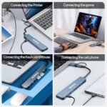 USB Hub 3.0,USB c hub,USB hub with Multiport Adapter - Image 6