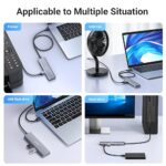 UGREEN USB Hub 4 Ports, USB-C & 3xUSB-A Multiport Adapter, Powered 3.0 Hub - Image 6