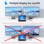 USB C to USB C Hub Dual Monitor, USBC Splitter with 4K@60Hz DP Alt Mode Video - Image 6