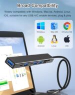 VIENON USB C Hub USB Hub 3.0 with SD Card Reader(8-in-1) - Image 6
