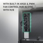 Antec Flux Pro, 6 x PWM Fans Included, High-Airflow Front Panel with Walnut Wood - Image 6