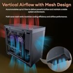 Okinos MiniArt 4 Micro ATX PC case, 2x120mm Reverse 3 Pin Fans & 1x120mm 3 Pin - Image 6