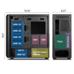 DARKROCK Classico Storage Master ATX NAS Computer Case with 4x120mm Fans - Image 7