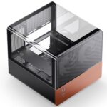 JONSBO V12 Black Micro ATX Mid Tower PC Case, Hyperboloid Glass Desktop Design - Image 6