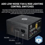 1000W Fully Modular Power Supply, 80+ Gold PSU, ATX 3.1 & PCIe 5.1 Ready - Image 6