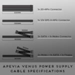 APEVIA VENUS450W Venus 450W ATX Power Supply, 120MM Fan, All Protections - Image 6