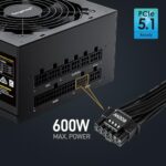 Segotep GM850 850W Power Supply, 80 Plus Gold Certified, PCIe 5.1 & ATX 3.1 - Image 6