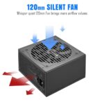 HIGH POWER 600W Power Supply, 80 Plus Gold Certified PSU - Image 6