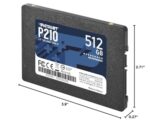 Patriot P210 512GB Internal SSD - SATA 3 2.5" - Solid State Drive - P210S512G25 - Image 6