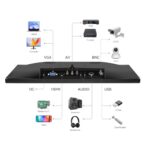 15.6 Inch Computer Monitor 1600x900 Small PC Monitor with HDMI VGA AV BNC USB - Image 6