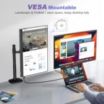 18.5 Inch Portable Monitor, FHD 120Hz IPS HDR 125% sRGB USB-C HDMI External - Image 6