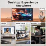 23.8 Inch Portable Monitor for Laptop, 120Hz FHD 1080P IPS External Monitor - Image 6