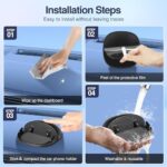Loncaster Car Phone Holder, Car Phone Mount Silicone Car Pad Mat for Various - Image 6