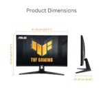 ASUS TUF Gaming 27” 1440P Monitor (VG27AQM5A) - QHD (2560x1440), 300Hz, Fast IPS - Image 6