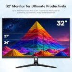 32 Inch 4K Computer Monitor, UHD 3840x 2160p IPS Display - Image 6