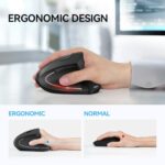 TECKNET Ergonomic Mouse, Wireless Bluetooth Vertical Mouse - Image 6