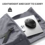 TECKNET 3-Device Portable Wireless Bluetooth Mouse for Laptop Black - Image 6